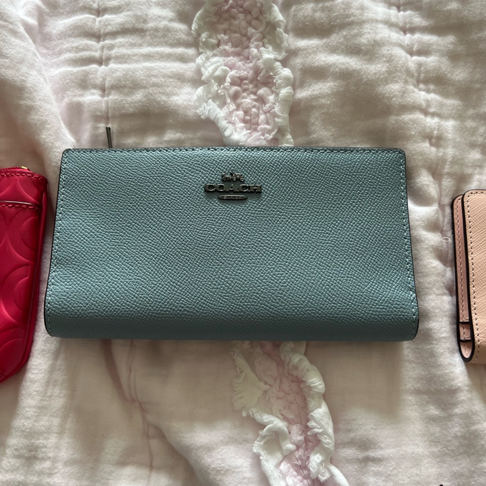 Coach blue wallet